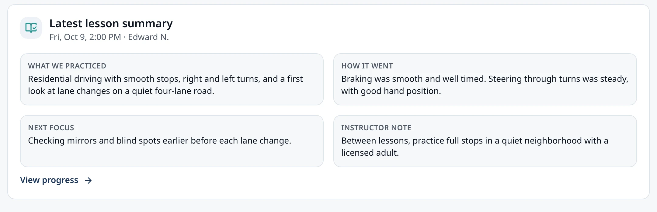 Lesson summary